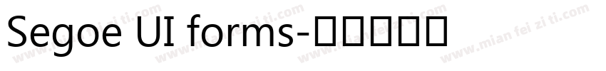Segoe UI forms字体转换